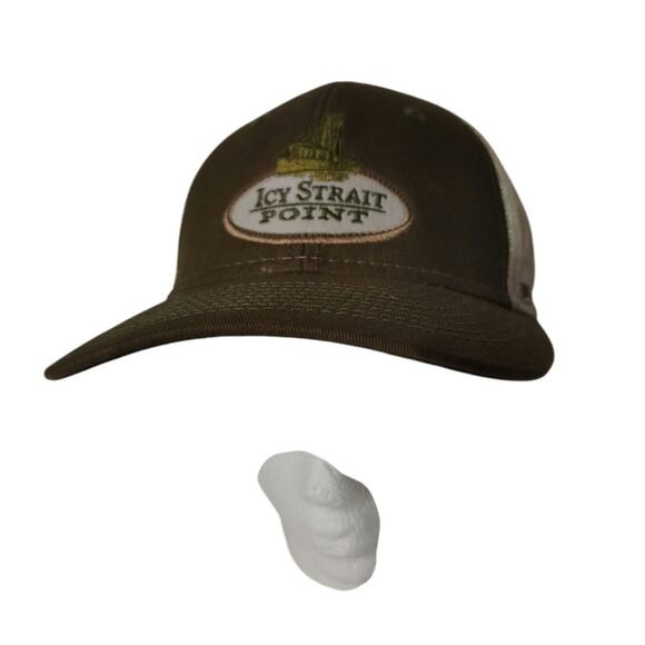 Icy Straight Alaska Trucker Hat Olive Green OS - Picture 1 of 5